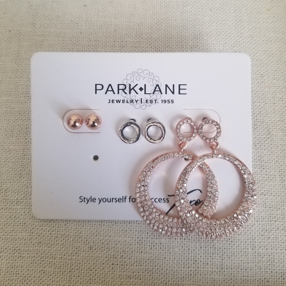 Park Lane Glimmer set of 3 earrings - Picture 2 of 2